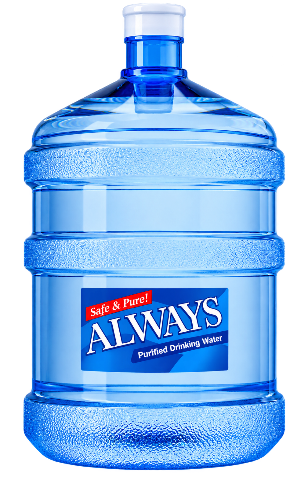 Always purified water bottle