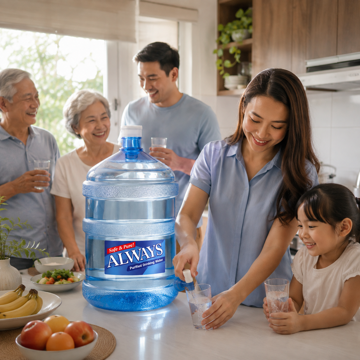 Always refreshing water