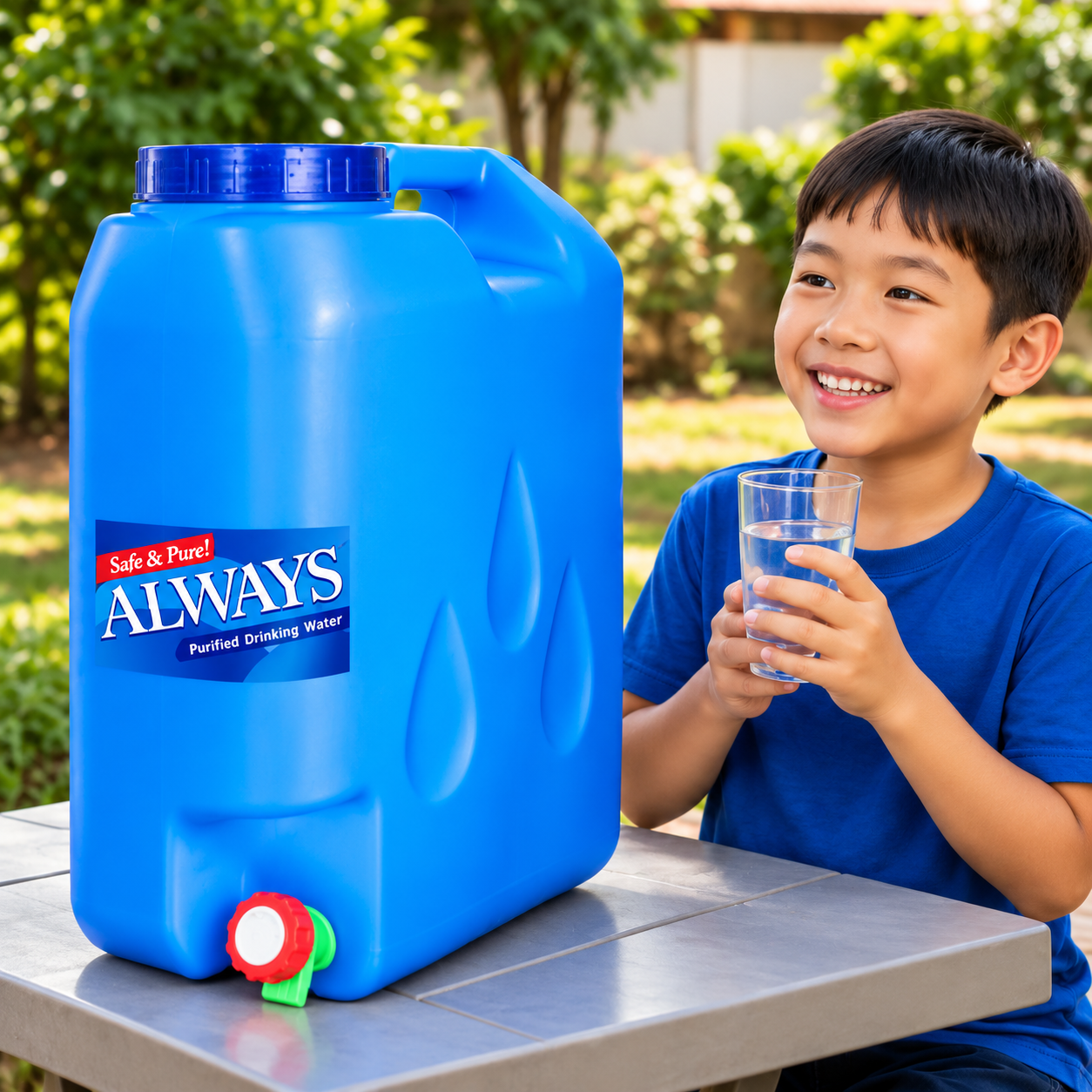 Always drinking water